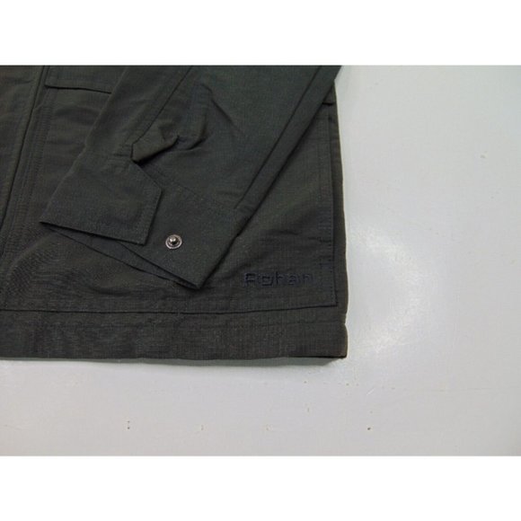 Rohan Men M Mesh Lined Windbreaker Jacket Gray Full Zip Outdoor Utility Work - Picture 2 of 8